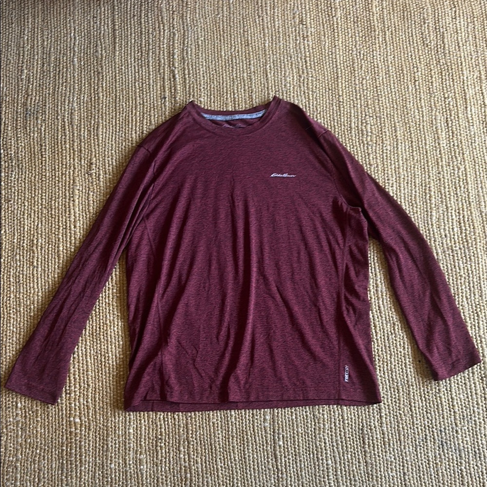 Eddie Bauer Burgundy Long Sleeve Tee